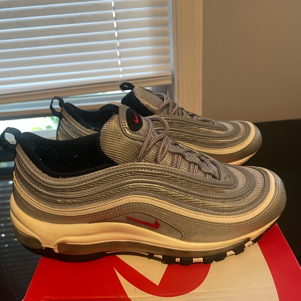 Nike Air Max 97 OG Women's Silver Bullet Sneakers, Excellent Mint Condition Used